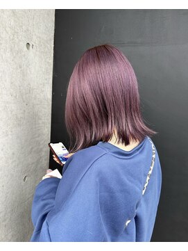 スーリール 南大分店(Sourire) 【sourire南大分】ぷつっとボブ×カシスピンク