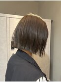 イメチェン/フルバング/似合わせカット/レッドブラウン/髪質改善