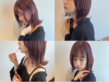 ヘアーデザインプレクト(Hair Design PRECT)の写真/人気のイルミナカラーで光を透かしたような透明感のある艶カラー♪つい触りたくなる髪に◎