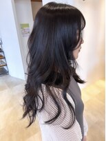 サラビューティーサイト 志免店(SARA Beauty Sight) 【志免】暗髪セミロングウェーブ☆山之内