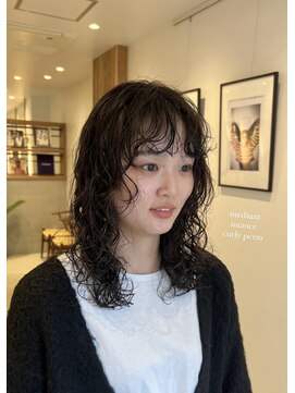 シアン 矢場町店(CYAN.) ミディアムくるくるパーマ