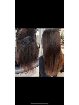 キング 梅田(K!ng) 縮毛矯正髪質改善ハイライトレイヤーカット梅田美容室エクステ