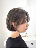 ブリーチなしグレージュぱつふわボブ【suiw】昭和町/天王寺