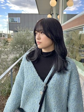 エムサロン 高崎あら町テラス店(emusalon) ［rena］透ける暗髪グレー