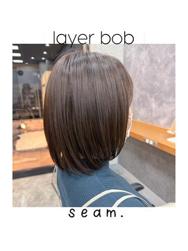 シーム(seam.) 簡単スタイリングレイヤーショート◎どんな髪質・毛量・年齢もOK