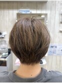 美シルエット×丸みショート
