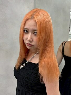 ベレーザ 渋谷(BELEZA) 14992アプリコットオレンジレイヤーロングオレンジベージュ