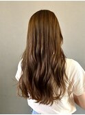 ブリーチなし/透明感/グレージュ/オリーブ/レイヤーカット
