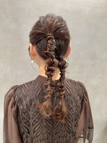 シャルムバイケンジ(Charm.by KENJE)&nbsp;【ツインポニーテール】結婚式/銀座/ヘアセット/アレンジ