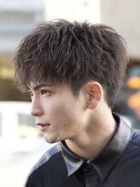 エデアンホンテン メンズサロン(EDEAN 本店 (旧:EDEAN 上通)) 熊本メンズショート ツイストスパイラルパーマ 波巻き フェザー