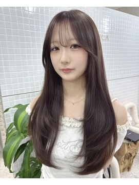 アンジェリカラボ 梅田店(ANGELICA LABO) 韓国風レイヤー×ミルクティーグレージュ