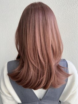 アリア バイ アルティナ(alia by artina) ピンクベージュ/全頭ブリーチ/ハイレイヤーカット