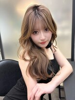 天神美容室 マロンベージュ×韓国ヘア