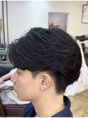 MEN’S HAIR/サーフカール/刈り上げセンターパート/柏駅