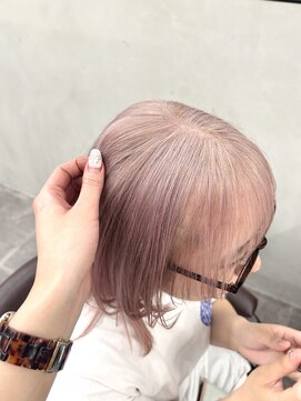 ニコ トウキョウ 渋谷(nico TOKYO) ミルクティーピンクダブルカラーピンクハイトーン韓国レイヤー