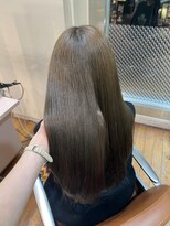 アクシス 栄店(`AXIS)&nbsp;森崎ミルクティーブロンド/ダークブルー/デジタルパーマ/栄