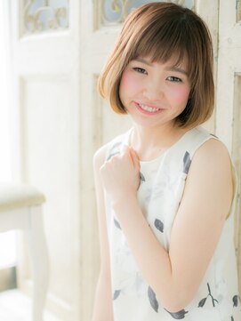 モッズヘア 福岡天神店 mod's天神12トーン大人ガーリー切りっぱなしひし形ショートボブb