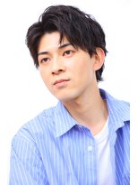 ルシードスタイルソレイユ(LUCIDO STYLE SOLEIL) ビジネスメンズショートリクルート七三かき上げヘアツーブロック