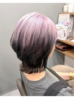 ロッカヘアエジェ(ROCCA hair eje.)&nbsp;ラベンダーピンク×くびれショートウルフ