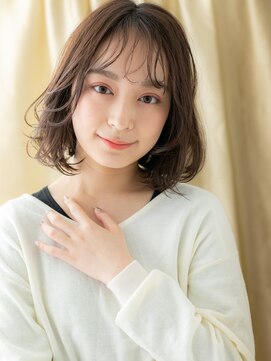 カバーヘア ブリス 北浦和(COVER HAIR bliss) 大人かわいいゆるふわボブパーマ黒髪ウェットヘア10代20代324Z