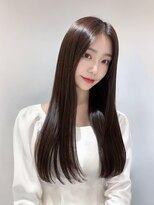 ラル 水戸県道50号店(Lalu.) ダークパープル/ナチュラルショート/夏のヘアアレンジ/水戸