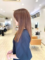 ディーコ(IDEEK)&nbsp;【ブリーチなし】極上ツヤ感ロング◎透明感カラーで朝ラク美髪