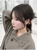 韓国ヘア/レイヤーカット_ハッシュカット_顔まわり_透明感カラー