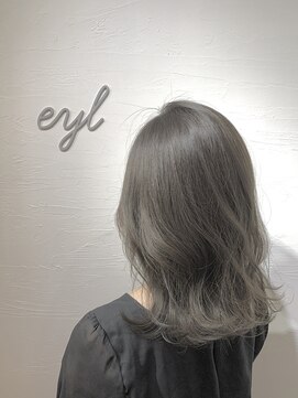 エイル 西梅田(eyl) 大人セミディ×シャイングレージュ