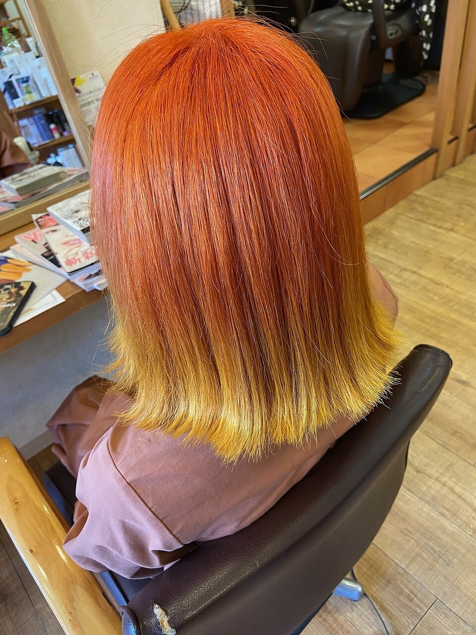 オレンジシャーベットカラー：L116822567｜ヘアーコレット(hair Colet