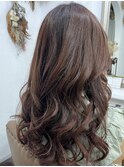 ブラウンカールヘア