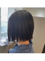 ジエクト ヴィシア(The Ect VIXIA)&nbsp;ぷつっと外ハネボブ×切りっぱなし×ミニボブ×着物×ブラウン