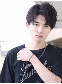 ニュアンスカールパーマアップバング韓流マッシュ刈り上げ