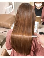 キュア 表参道(CURE)&nbsp;黒髪/グレージュカラー/ココアベージュ/ヘルシーロング[表参道]