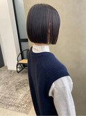 オシャレ切りっぱなしボブ