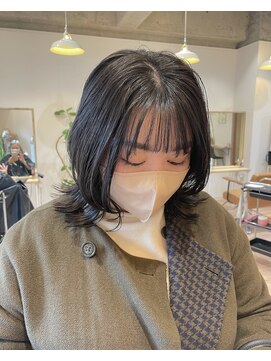 シームリー 千田町店(Seemly) 外ハネ×グレージュ/エギョモリ