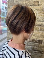 メンズ髪飛アンド美容室南風 中央駅店(GRACE ARTIST TEAM by Men's) 大人可愛い前下がりショートボブ丸みショート