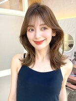 アフロートリノ(AFLOAT Leino)&nbsp;2wayバング 韓国前髪 シースルー ミディアム くびれ