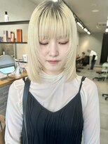 サンド 表参道(sand)&nbsp;表参道ブリーチダブルカラーウルフカットレイヤー