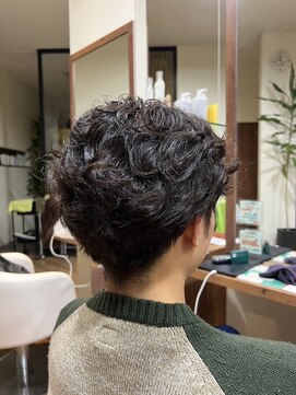 ジップ 浜田店(zip) メンズニュアンスパーマ×20代モテ髪