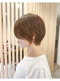 イヤリングカラー×ショート