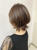 ダブルトーキョー シブヤ(W-TOKYO SHIBUYA)&nbsp;シースルーネオウルフ×ハイライトボブウルフ　ウルフカット