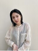 【原宿エイチ】大人イヤリングカラー 外はねボブ