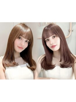 【カット+柔らか縮毛矯正+1stepTr￥15800】傷みを最小限に抑えた髪質改善効果のある縮毛矯正[錦糸町]