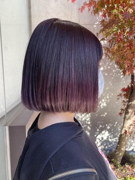 エム インターナショナル 春日部本店(EMU international) 推しとお揃い♪パープルボブ