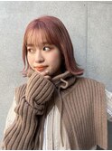 イメチェンフェミニンブリーチハイトーンピンクベージュ西葛西