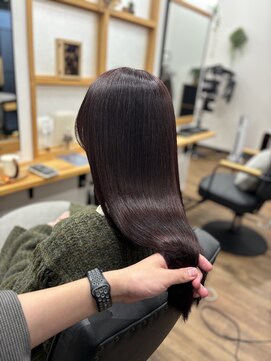 ナチュラル 名取店(Natural) 魔法の縮毛矯正「ケアルーガ」×艶髪カラー