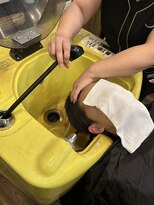 パレット ほのか店(Palette)&nbsp;オートシャンプー工程3　スタッフが再度洗い流し