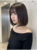 美髪/ワイドバング/レイヤーカット/くすみベージュ/新小岩駅