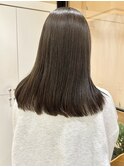 透明感カラー ニュアンスカラー オリーブベージュ 暗髪カラー