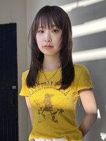 ヘアー アイス 御器所本店(HAIR ICI)&nbsp;ベージュカラーミディアムレイヤーカット